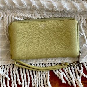Fossil wallet with Wrist Strap